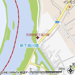 天神林新下条川橋周辺の地図
