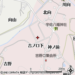 福島県福島市松川町浅川吉ノ口下周辺の地図