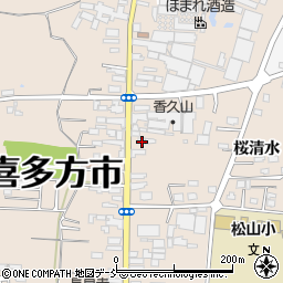 福島県喜多方市松山町村松常盤町2695周辺の地図