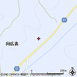 福島県福島市飯野町青木堂ノ前周辺の地図