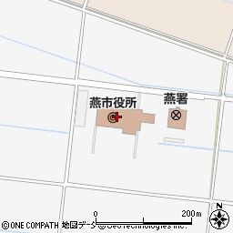 燕市　市役所教育委員会社会教育課生涯学習推進係周辺の地図