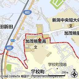 加茂暁星高等学校周辺の地図