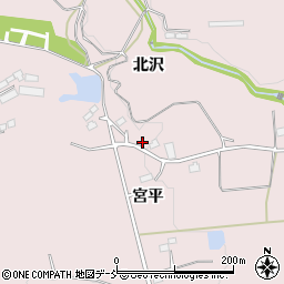 福島県南相馬市原町区深野宮平周辺の地図