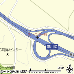 津川インター前周辺の地図