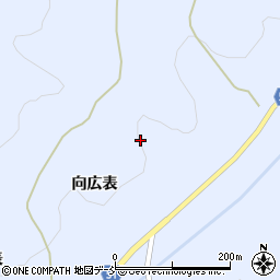 福島県福島市飯野町青木天王山周辺の地図