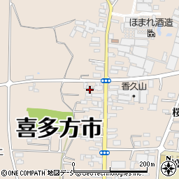 福島県喜多方市松山町村松常盤町2857周辺の地図