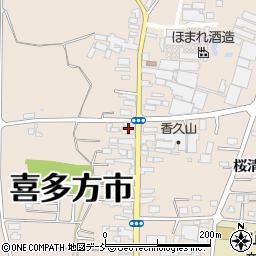 福島県喜多方市松山町村松常盤町2727周辺の地図