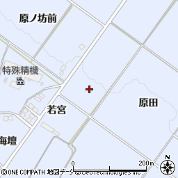 福島県喜多方市岩月町宮津原田周辺の地図