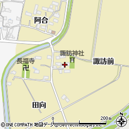 福島県喜多方市岩月町大都諏訪前219周辺の地図