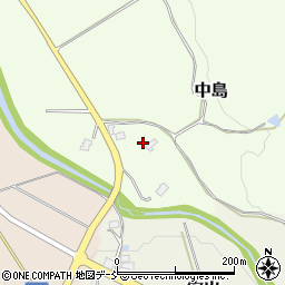 新潟県五泉市中島周辺の地図