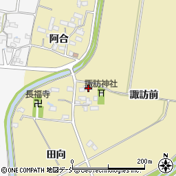 福島県喜多方市岩月町大都諏訪前220周辺の地図