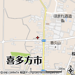 福島県喜多方市松山町村松常盤町2725周辺の地図