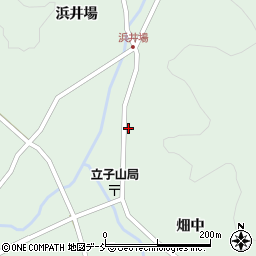 福島県福島市立子山（坂ノ下）周辺の地図