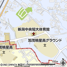 新潟中央短大体育館周辺の地図