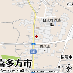 福島県喜多方市松山町村松常盤町2704周辺の地図