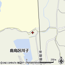 福島県南相馬市鹿島区川子（割田）周辺の地図