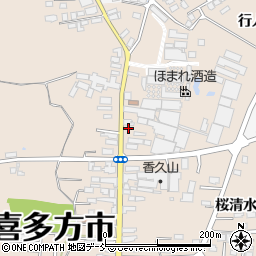 福島県喜多方市松山町村松常盤町2705周辺の地図