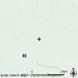 福島県川俣町（伊達郡）飯坂（峠山）周辺の地図