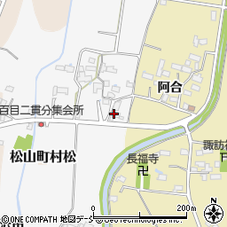 福島県喜多方市松山町鳥見山百目前498周辺の地図