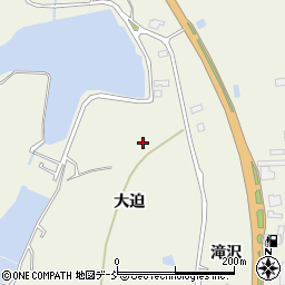 福島県南相馬市鹿島区川子大迫周辺の地図