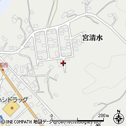 福島県伊達郡川俣町鶴沢宮清水周辺の地図