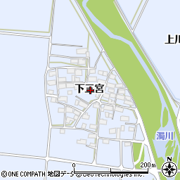 福島県喜多方市上三宮町吉川下三宮周辺の地図