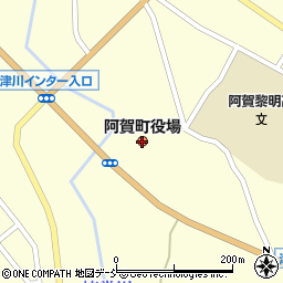 阿賀町役場周辺の地図
