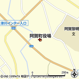 阿賀町役場　出納室周辺の地図