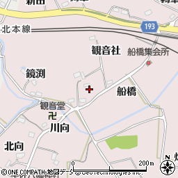 福島県福島市松川町浅川船橋周辺の地図
