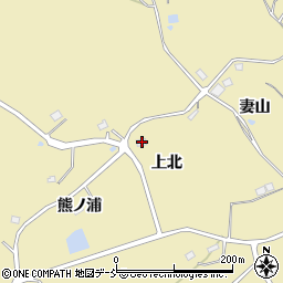 福島県福島市松川町金沢上北周辺の地図