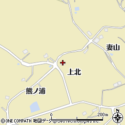 福島県福島市松川町金沢（上北）周辺の地図