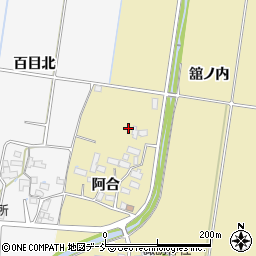 福島県喜多方市岩月町大都舘ノ内周辺の地図