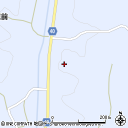 福島県福島市飯野町青木（鴨屋敷）周辺の地図