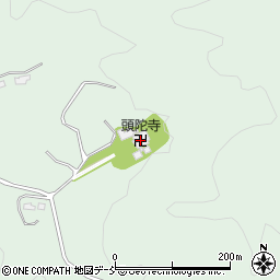 頭陀寺周辺の地図
