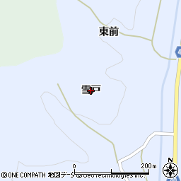 福島県福島市飯野町青木（雪戸）周辺の地図