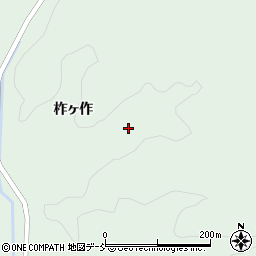 福島県伊達郡川俣町飯坂入柞ヶ作周辺の地図