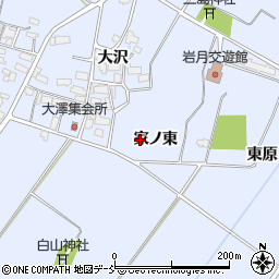 福島県喜多方市岩月町宮津家ノ東周辺の地図
