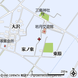 福島県喜多方市岩月町宮津大沢周辺の地図