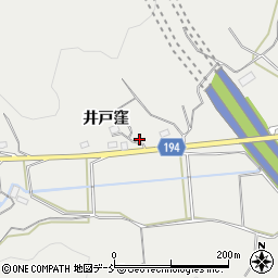 福島県福島市松川町関谷井戸窪周辺の地図