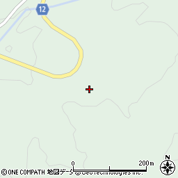 福島県伊達郡川俣町飯坂椚森周辺の地図