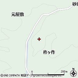 福島県伊達郡川俣町飯坂北ノ俣周辺の地図