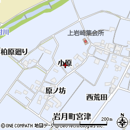 福島県喜多方市岩月町宮津（小原）周辺の地図
