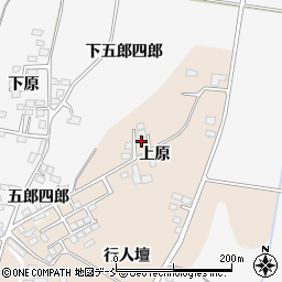 福島県喜多方市松山町村松（上原）周辺の地図