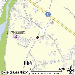 新潟県五泉市川内周辺の地図