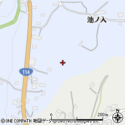 福島県伊達郡川俣町羽田椚山周辺の地図