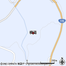 福島県福島市土湯温泉町横道周辺の地図