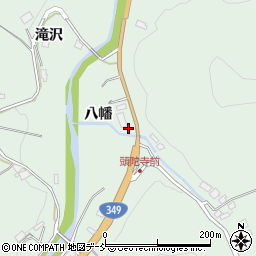福島県伊達郡川俣町飯坂八幡周辺の地図