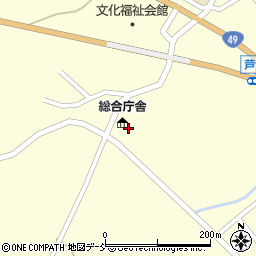 新潟県新潟地域振興局津川庁舎　夜間直通・警備員室周辺の地図