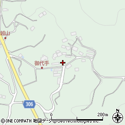 福島県福島市立子山上御代手周辺の地図