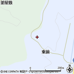 福島県福島市飯野町青木上東前周辺の地図